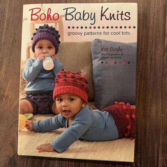 Boho Baby Knits hardcover book by Kat Coyle - Picture 1 of 8